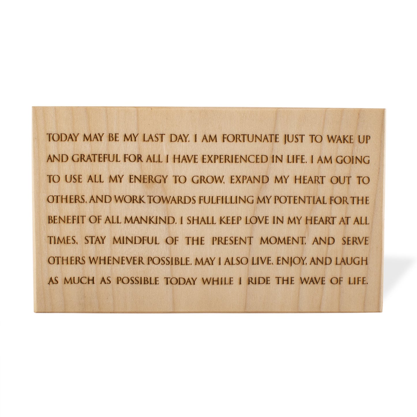 Manifesto Wood Sign