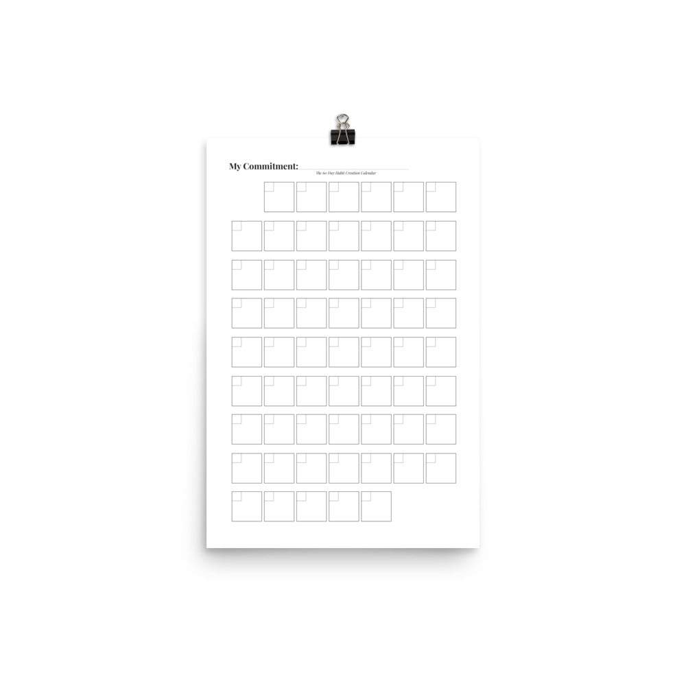 60-Day Commitment Poster