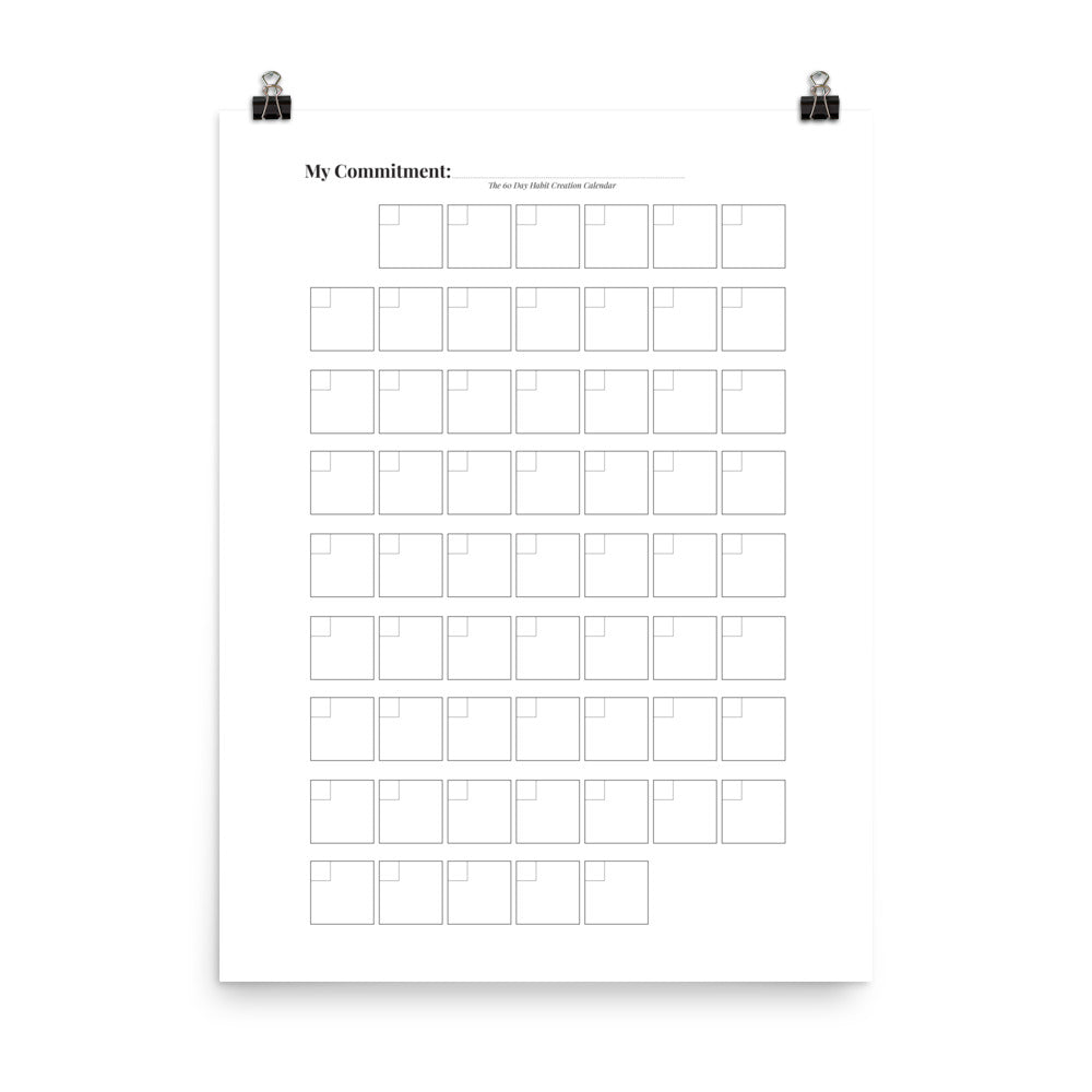 60-Day Commitment Poster