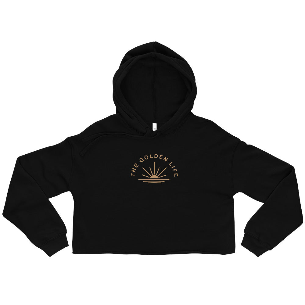 The Golden Life Crop Hoodie