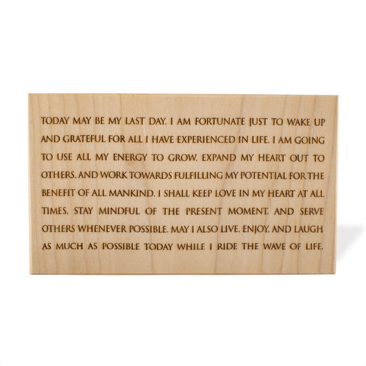 Manifesto Wood Sign