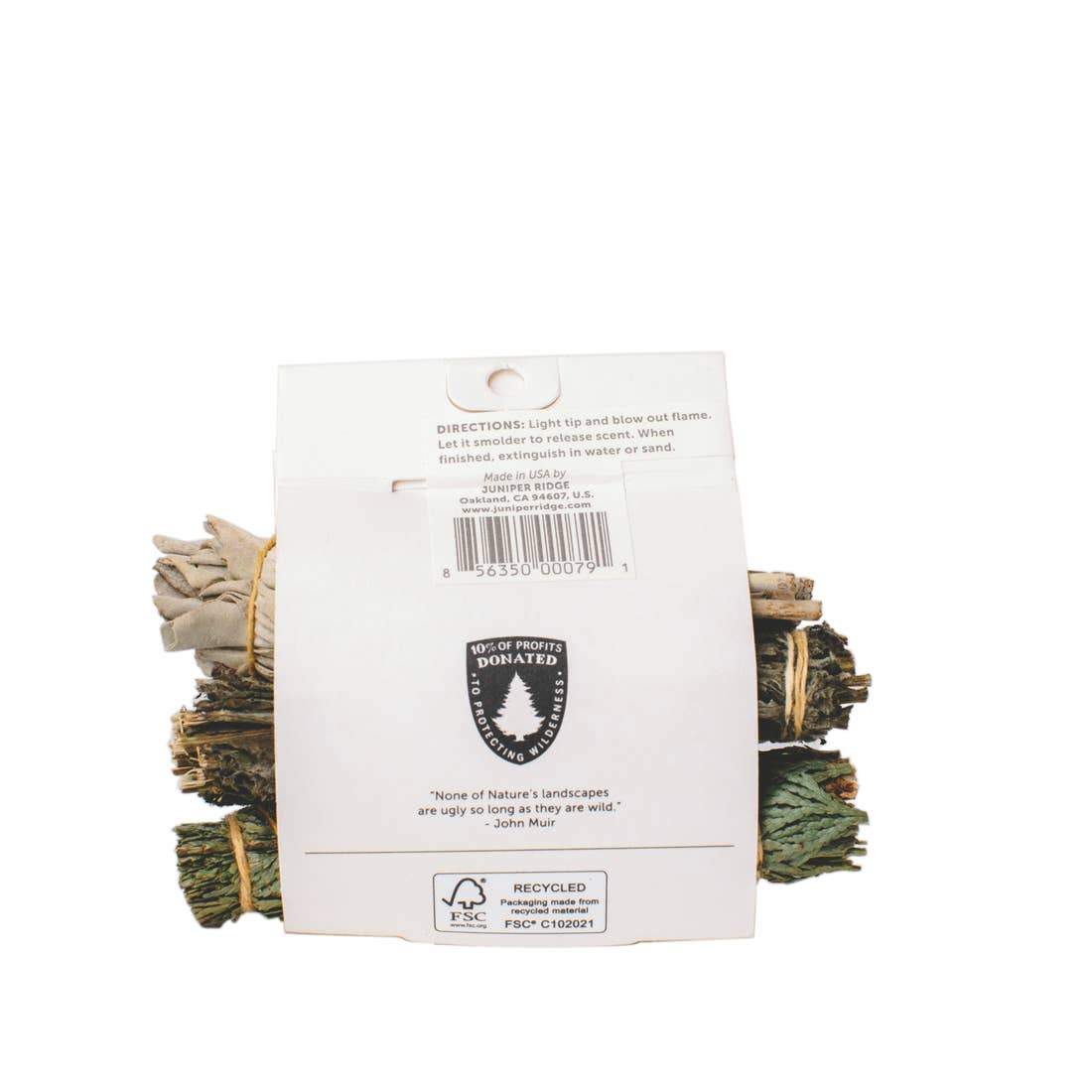 Sage, Mugwort + Cedar Smudge Bundle